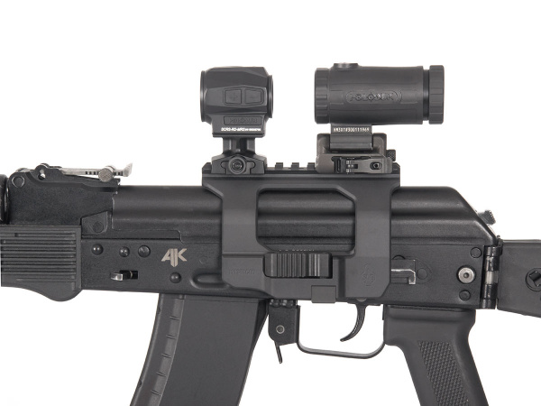 Кронштейн SAG боковой быстросъемный  Picatinny/ACOG для АК TAC , стальн защёлка