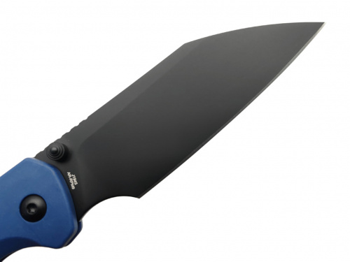 Нож CJ1945-BBU Pyrite Light складной, синяя нейл.рукоять, чёрн.клинок, сталь AR-RPM9
