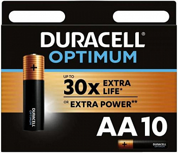 Батарейка LR 6 Duracell Optimum 10xBL