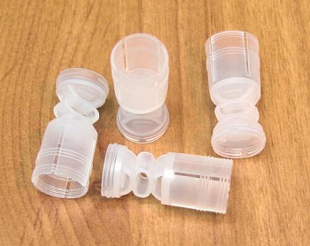 Пыж-контейнер, п/э, с пыжом обтюратором, 12 к. (50 шт.) (КЗОРС)