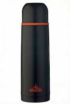 Термос FLASK-1000 (TE-103), объём: 1 л, узкая горловина, одна чашка, «Tourist»