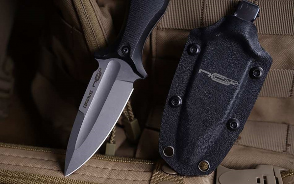 Нож "GRAVE" G10 black