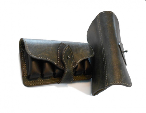 Подсумок закрытый "Статус-Т" на 6 патронов К-12/16 (кожа)