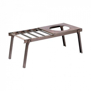 Решетка костровая "Следопыт" с подставкой под казан, усиленная, в сумке