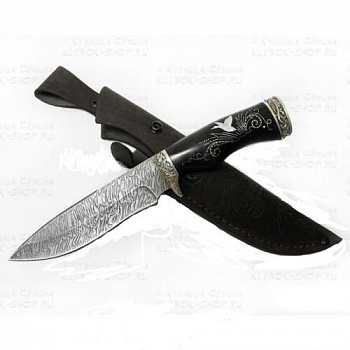 Нож Близнец, дам.ст.литье, черное дерево