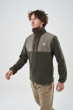 ТОЛСТОВКА ФЛИСОВАЯ МУЖ. С ОТДЕЛКОЙ (ХАКИ)