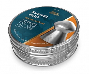 Пульки HN Baracuda Match кал. 4,5 мм 0,69 г (400 шт./бан.)