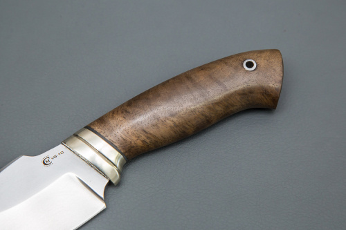 Нож Краб-1 сталь VG-10 лит.мельх., орех (кап)