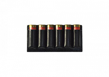 Подсумок к 12/16 на 6 патронов открыт кожа ПП-6