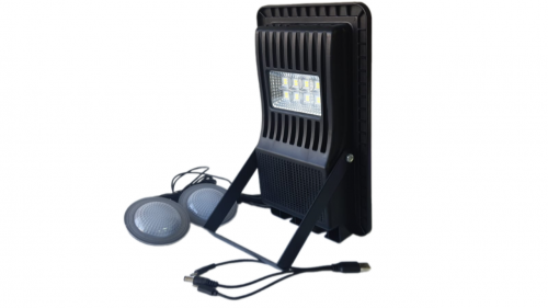 Фонарь кемпинговый CL-082 с солн.панелью (+2 фонаря, кабели зарядки), Bluetooth