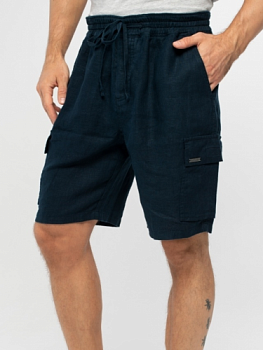 ШОРТЫ NORVEG LINEN  С КАРМАНАМИ МУЖСКИЕ ЦВЕТ ТЕМНО-СИНИЙ