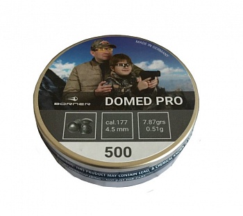 Пуля пневм. Borner "Domed Pro", для винт.,  4,5 (500 шт.) 0,51гр.
