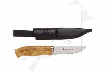 Нож BR/15002 Бруслето (Brusletto) серебро-дер