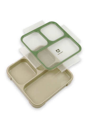 Ланчбокс  "Арктика" 033-800, зеленый/бежевый