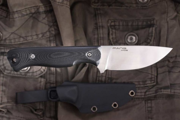 Нож "Fang" black, stonewashed G10