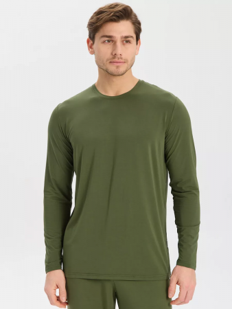 ЛОНГСЛИВ NORVEG BAMBOO ЦВЕТ ОЛИВКОВЫЙ