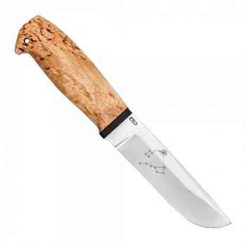 Нож разделочный "Полярный-2" карельская береза, 95х18