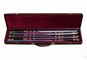 Набор "Шкатулка"№1.4 (рукоять венге,литье Герб РФ)