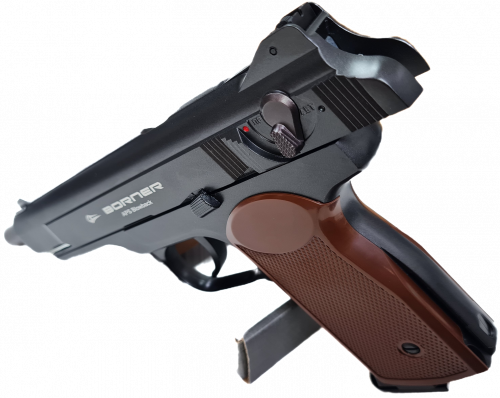 Пистолет пневм. BORNER APS Blowback Black, кал. 4,5 мм/BBs