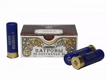 Патрон к.12х70 пуля Полева-6 СКМ 33,5гр 1уп/10шт