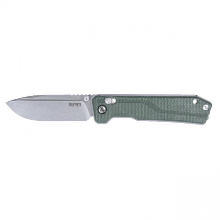 Нож SRM 7228B-MG сталь 14C28N рукоять Green Micarta