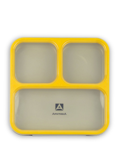Ланчбокс  "Арктика" 033-800, черный/желтый