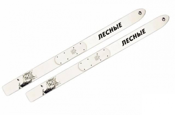 Лыжи дерево-пластик "Лесные" 155 см