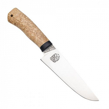 Нож разделочный "Барибал" карельская береза, 100х13м