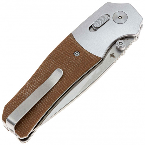 Нож QS157-C1 Vault -складной, рук-ть алюм./бежев. микарта, клинок 14C28N