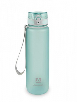 Бутылка тритановая 720-1000 голубая матовая, с ситечком