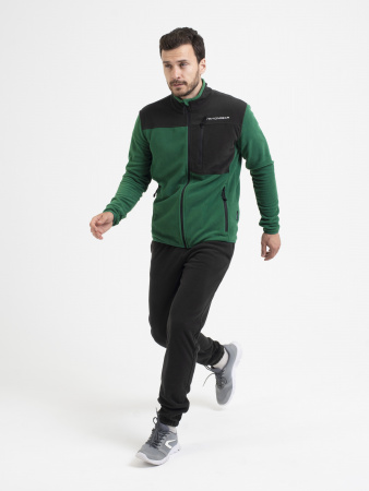 КОСТЮМ TRAIL (ФЛИС, ЧЁРНО-ЗЕЛЕНЫЙ) TRITONGEAR