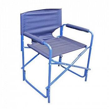 Кресло складное "СЛЕДОПЫТ" 585х450х825 мм, алюминий, синий