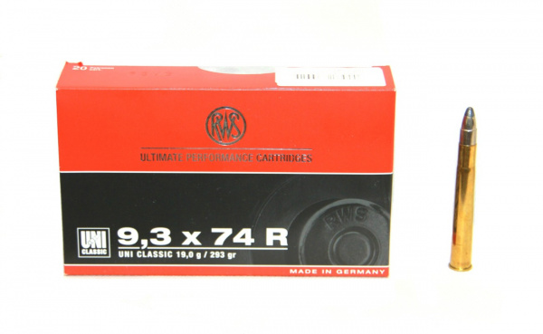 Патрон к.9,3х74R 19гр UNI Classic DN 1шт