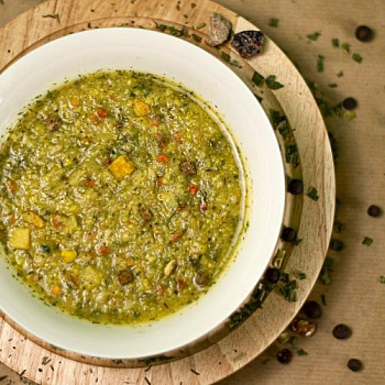 Крем-суп гороховый с копченостями с гренками, 60г ФОЛЬГА