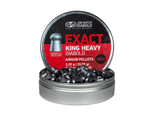 Пуля пневм. JSB KING HEAVY кал. 6.35мм,2.2г (300шт)