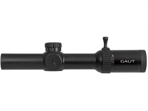 Прицел Gaut Obsidian 1-8x24, сетка 39, SFP, подсветка красная, 30мм, поправки 1/