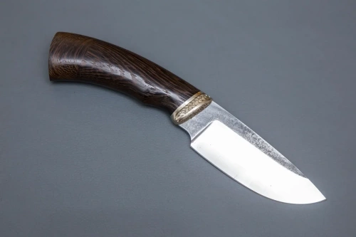 Нож Разделочный, кован.ст.95х18, со следами ковки,литье, венге