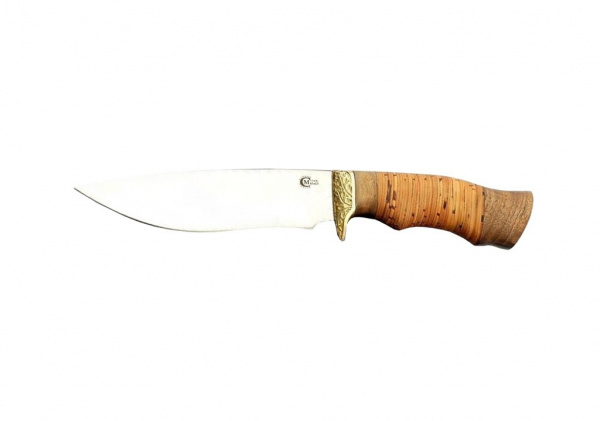 Нож Близнец, ст.65х13,береста,литье