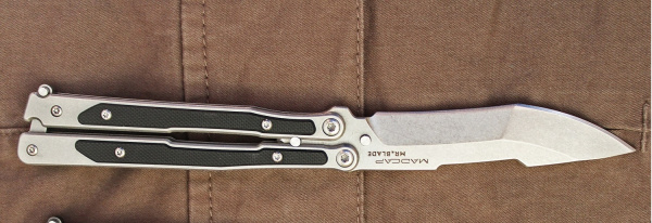 Нож - бабочка  "MADCAP" black , s/w