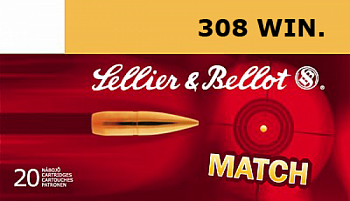 Патрон к.308Win 11,7гр HPBT S&B 1шт