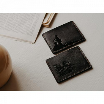 Картхолдер (Черный, Охотник с собакой)