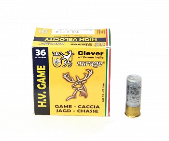 Патрон к.12х70 №1 Clever 1уп/25шт