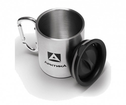 Термокружка невакуумная,  тм «Арктика», 450 мл, арт. 801-450К с карабином