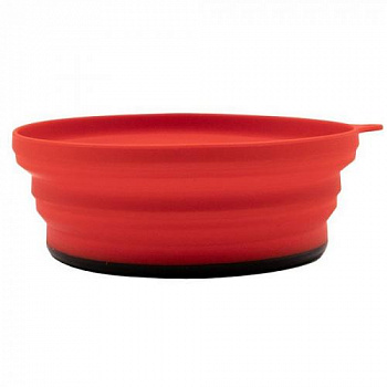 Тарелка Tramp силиконовая с пласт. дном 15*15*8,5 (терракотовый)