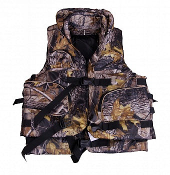 ЖИЛЕТ СТРАХОВОЧНЫЙ "YAMAHA" КАМУФЛЯЖ С ВОРОТНИКОМ