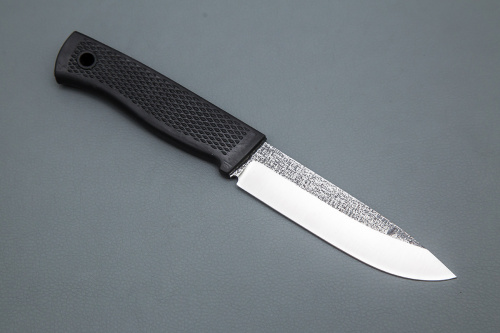 Нож Мурена, ст.Х12МФ, след ковки, рук. Elastron (черный)