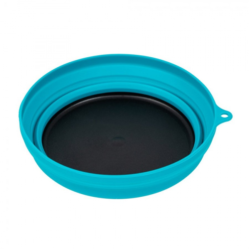 Тарелка Tramp силиконовая с пласт. дном 15*15*8,5 (аквамарин)