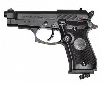 Пистолет пневм. Beretta M84 FS сплав, черный,  (Blowback)