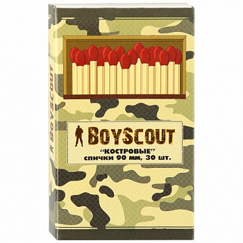 Спички костровые 90мм Boyscout 30шт