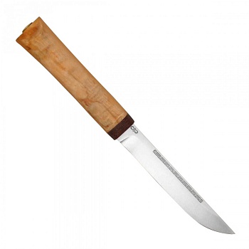 Нож разделочный "Бурятский малый" карельская береза, 100х13м